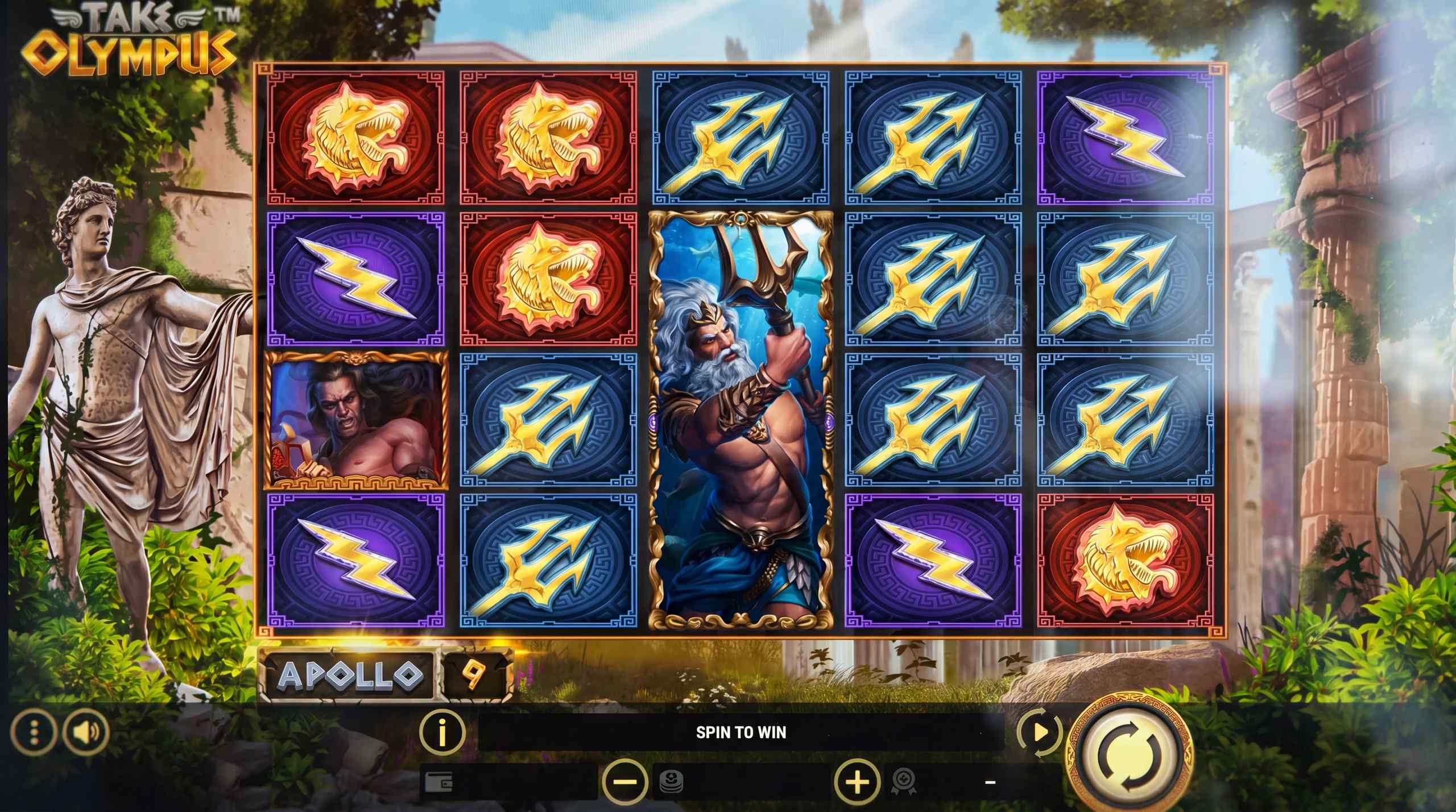 The slot Take Olympus by Betsoft.